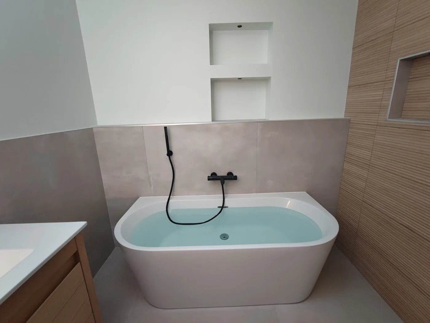 Équipement sanitaire mis en place lors d'une rénovation